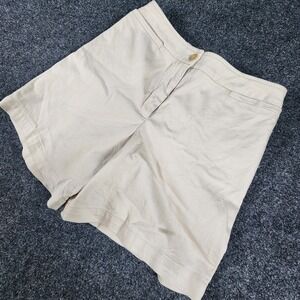 TriBella Sport Shorts Women Size 4 Beige Stretch Cute